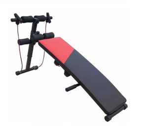 Banca Abdominal Multifuncional con Pesas y Ligas