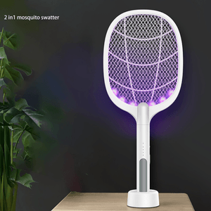 Raqueta Eléctrica Original Cafini Elimina Moscas Zancudo con Luz Ultravioleta
