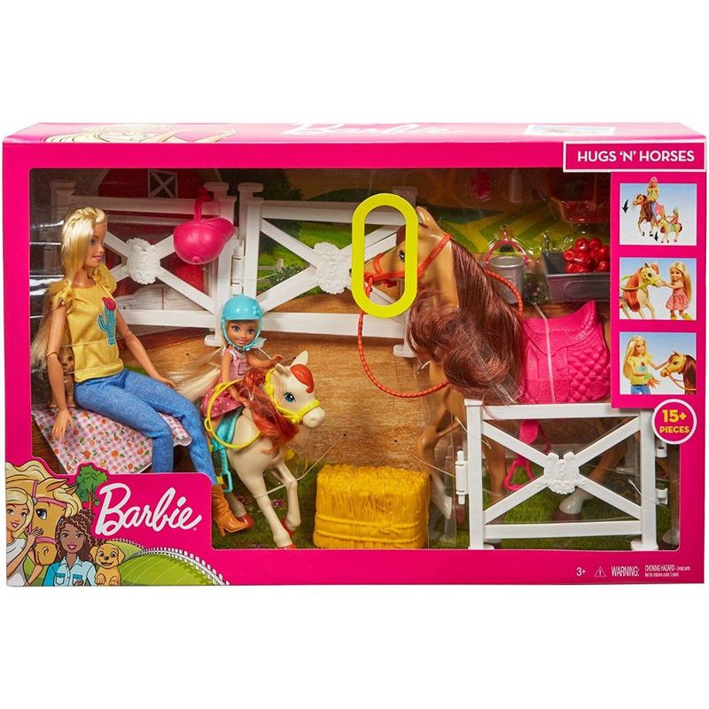 Barbie Y Chelsea Diversión Con Caballos Multicolor Real Plaza
