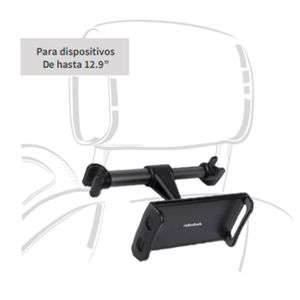 Soporte de celular/tablet para auto Radioshack ajustable, negro