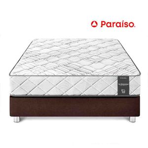 Cama Paraíso Su Majestad King Chocolate + 2 almohadas + protector