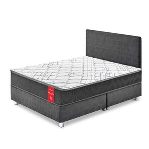 Juego de Dormitorio Paraíso Super Star King Acero + 2 almohadas + protector