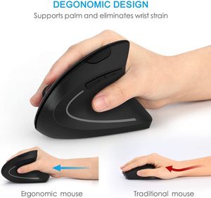 Mouse Vertical Ergonómico Inalámbrico