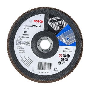Disco flap standard Inox/metal 7" GR60