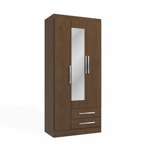 COMBO Ropero Capri 3 puertas Jacaranda + Cómoda 5 cajones + Velador 2 cajones