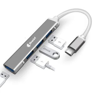 Multipuerto Entrada Adaptador Hub USB De Alta Velocidad Tipo C Dreizt