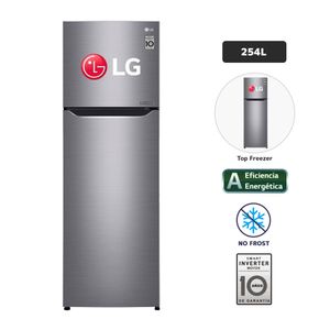 Refrigeradora LG 254L No Frost GT29BPPDC Plateado