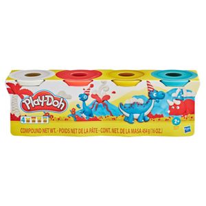 Masa Playdoh Pack De 4 Latas Dinosaurios B5517