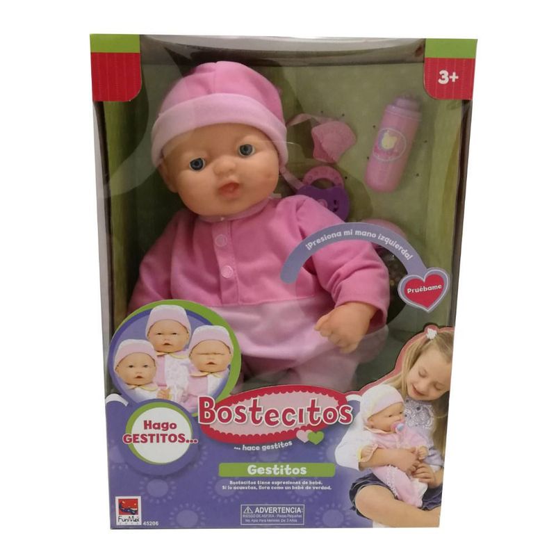 Muneca Bebe Bostecitos Gestitos 30 CM Real Plaza