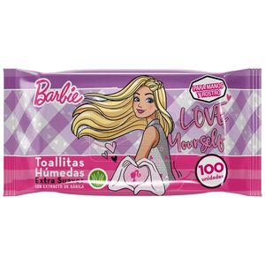 Toallitas Húmedas GELATTI Barbie Paquete 100un