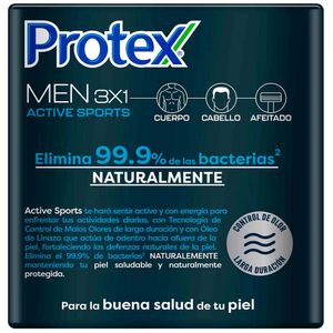 Jabón de Tocador PROTEX Men Sport Barra 110g Paquete 3un