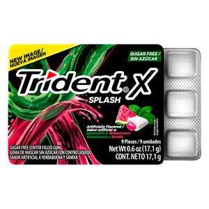 Goma de Mascar Trident Splash Yerbabuena Bolsa 17.1g