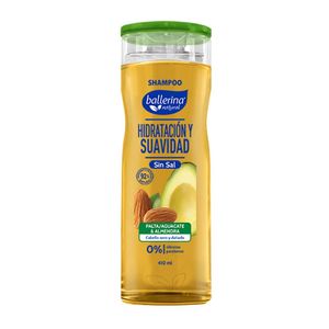 Shampoo Ballerina Sin Sal Palta y Almendras Frasco 410ml