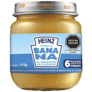 Colado de Banana HEINZ Frasco 113g