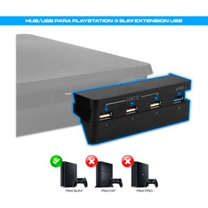Hub Usb Para Playstation 4 Slim Extension Usb