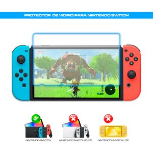 Protector de Pantalla Mica de Vidrio para Nintendo Switch
