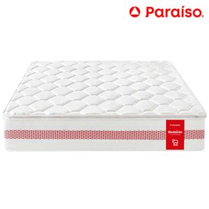 Colchón PARAISO Medallón Ergo 2 Plz + 2 Almohadas + Protector