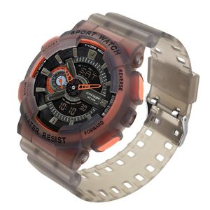 Reloj Hombre Deportivo Sanda 3029 Rojo Fluorescente