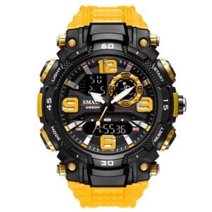 Reloj Deportivo Smael 1921 Naranja Resina Doble Horario