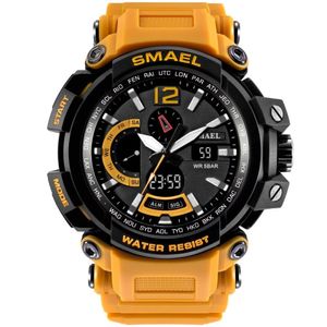Reloj Hombre Smael 1702 Naranja Análogo Digital
