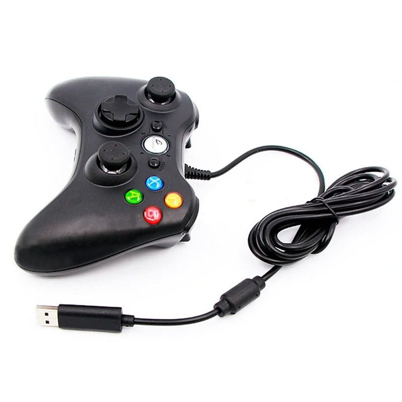 Mando con cable USB para jugar a juegos, mando cableado con vibración,  joystick, para PC, Windows 7/8/10, no para Xbox 360