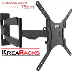 Rack para Tv o Monitor Tapacable Giro Total de 24 A 65" Japan Negro