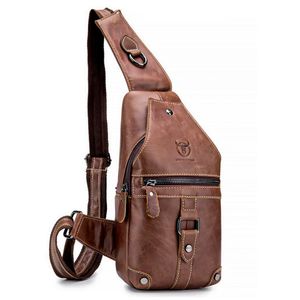 Pechera Morral Bullcaptain Aro Cuero Genuino
