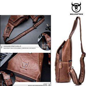 Pechera Morral Bullcaptain Aro Cuero Genuino