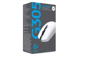 Mouse gamer Logitech G305 Lightspeed Wireless, receptor usb, 12000 dpi, 6 botones, color negro