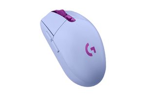 Mouse gamer Logitech G305 Lightspeed Wireless, receptor usb, 12000 dpi, 6 botones color Lila
