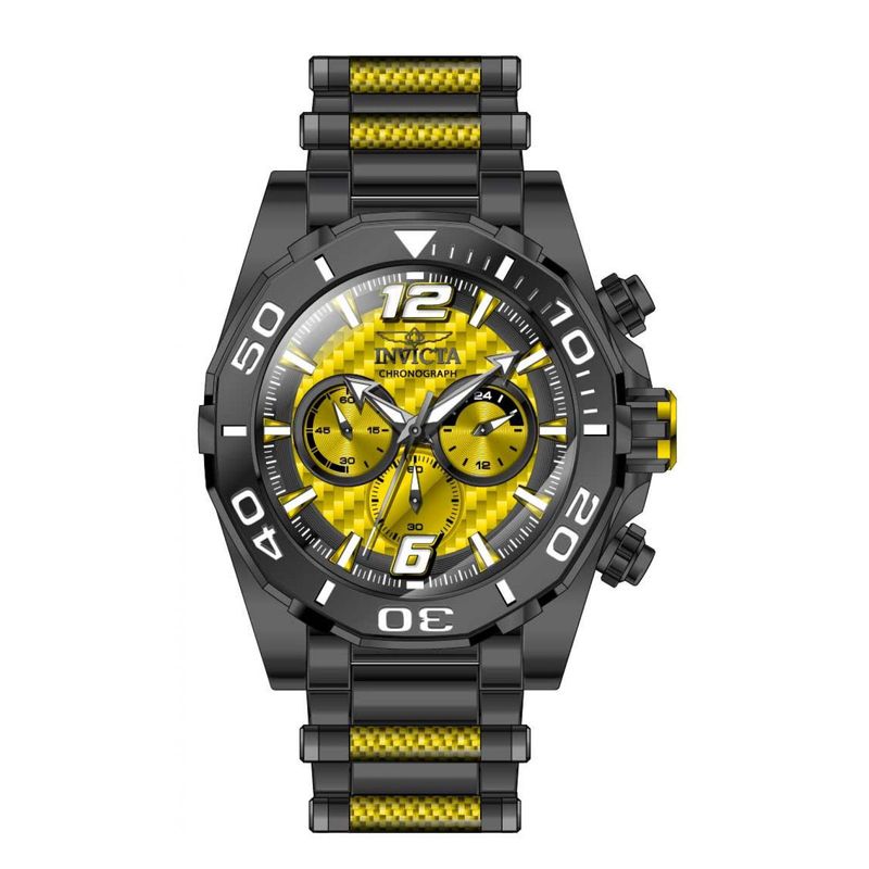 Reloj Invicta 36273 Amarillo Negro Hombres 868753