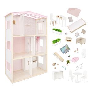 Casa de Madera Para Muñecas Our Generation - Con Accesorios