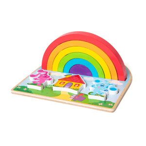 Arcoiris Apilable de Madera Las Pistas de Blue