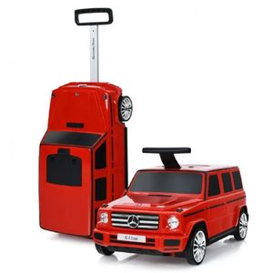 Correpasillo 2 en 1 Maleta Mercedes Benz PB-450 Rojo