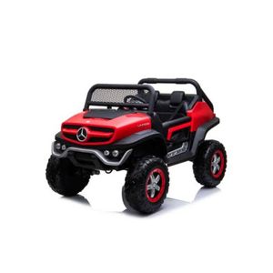 Carro a Batería Mercedes Benz Unimog Rojo