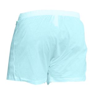 Short Boston Algodón Recubierto Celeste
