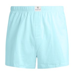 Short Boston Algodón Recubierto Celeste