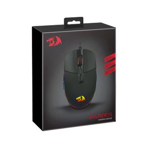 Mouse Gamer Redragon Invader M719 Black
