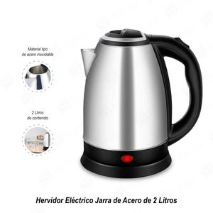 Hervidor Eléctrico Jarra de Acero de 2 Litros