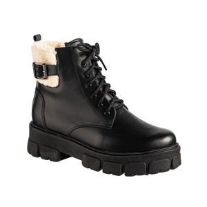 Botines Angie Tan A-38 Negro