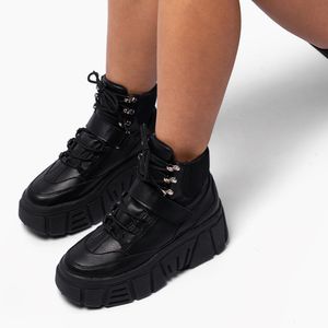 Zapatillas Urbanas Mujer Chunky  Boot  Negro