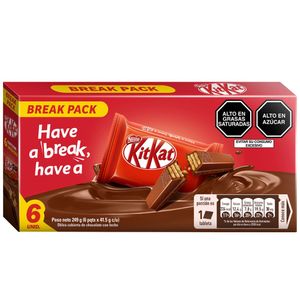 Chocolate NESTLÉ Kit Kat Paquete 6un