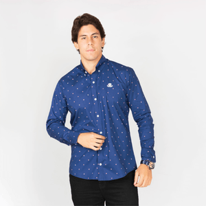 Camisa Piero Biani Manga Larga  Estampado Hombre