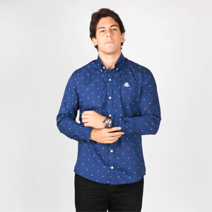 Camisa Piero Biani Manga Larga  Estampado Hombre