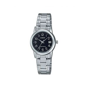 Reloj Casio Ltp-v002d-1b Plateado Mujer