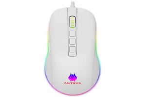 Mouse Gamer Antryx Alambrico Storm Kurtana Blanco 12400 DPI RGB