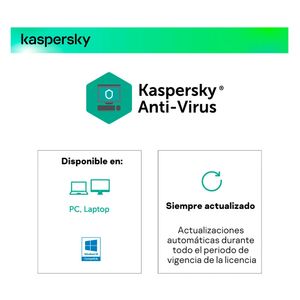 Antivirus físico Kaspersky Esencial, Análisis de Equipo y Protección de Amenazas para PC, 1 dispositivo, 1 año