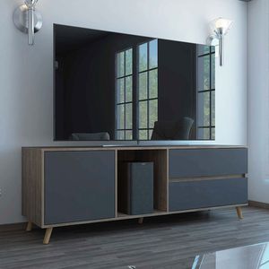 Mesa para tv 60" Salem color Miel Tuhome