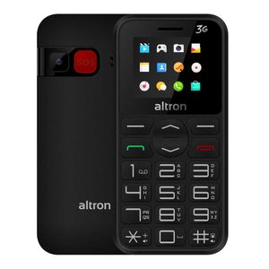 Celular Altron WO-383 3G, VGA, 128MB, 64MB ram, Linterna, Radio FM, dual sim, 1.77", negro