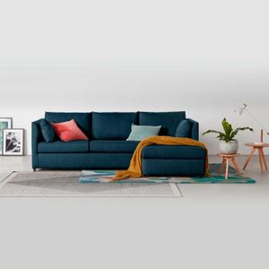Sofá Esquinero Derecho Milner Yolodecoro Azul Ártico